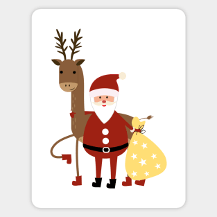 Santa Claus and reindeer Magnet